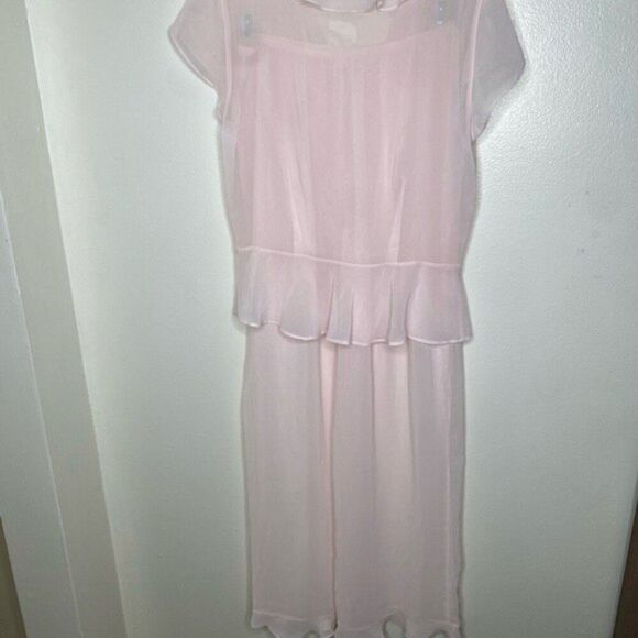 Vintage Victoria’s Secret Pink Sheer Lace Pajama Set med Y2k 2000s fairy-core - Picture 5 of 8